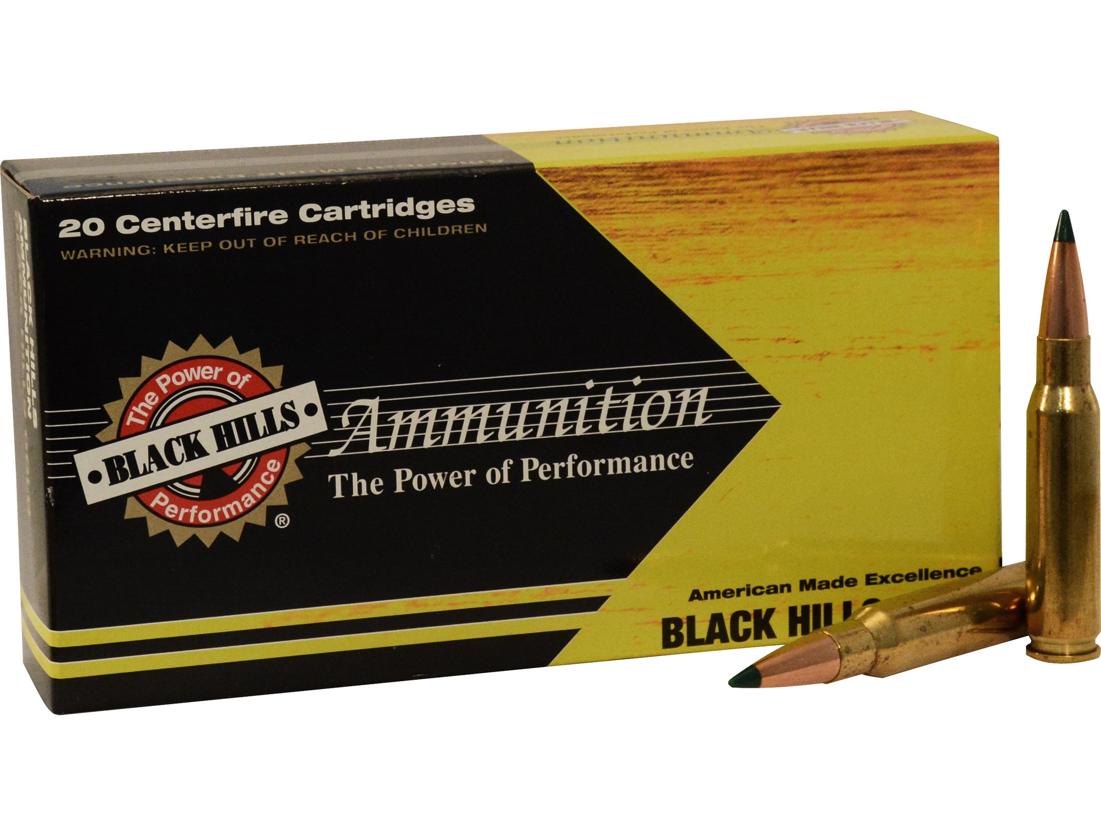 Black Hills Gold 308 Winchester Ammo 175 Grain Sierra Tipped MatchKing Polymer Tip Case of 100 (5 Boxes of 20)