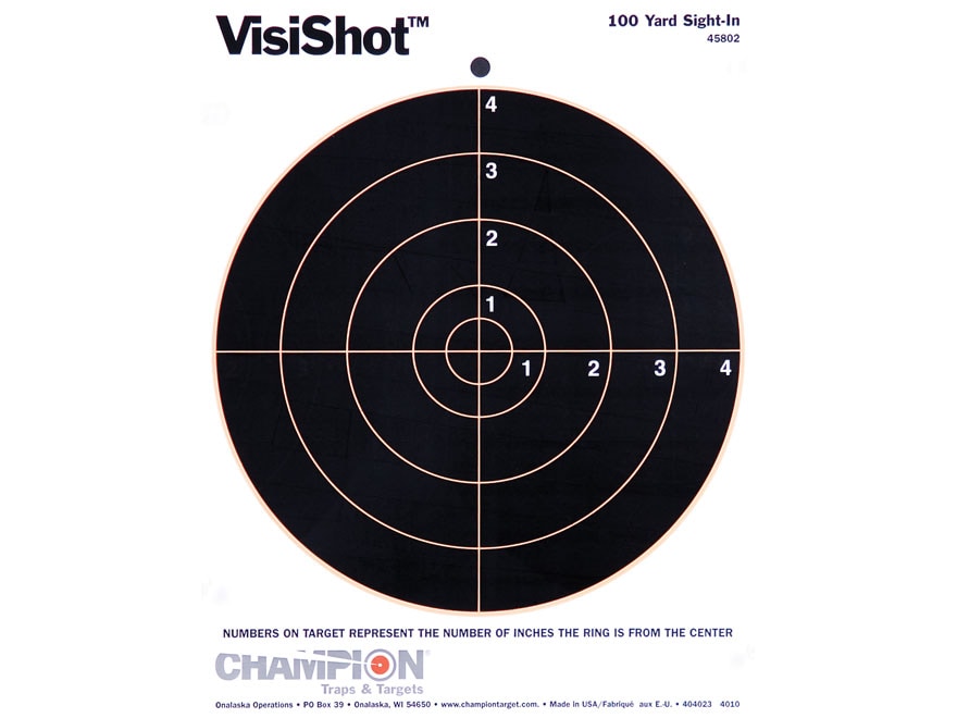 10 Pack Champion Traps & Targets 45803 VisiShot 6 Targets Per Sheet 
