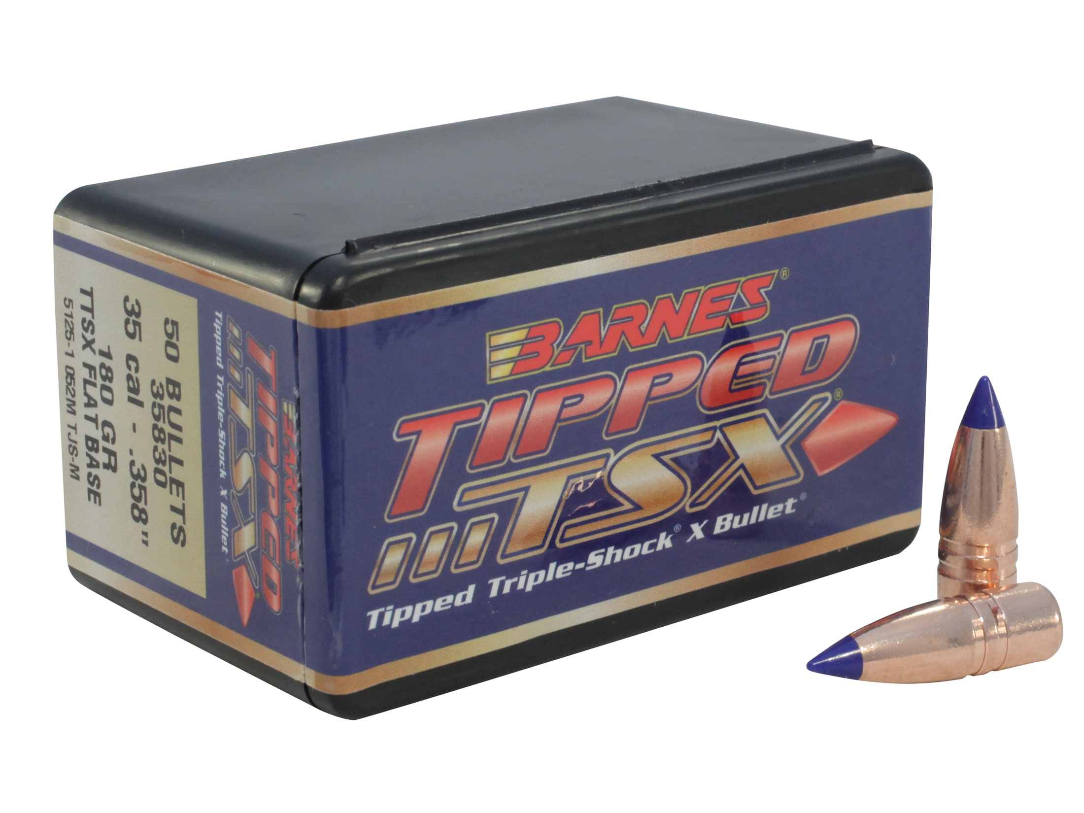 Barnes Tipped Triple-Shock X (TTSX) Bullets 35 Cal (358 Diameter) 180