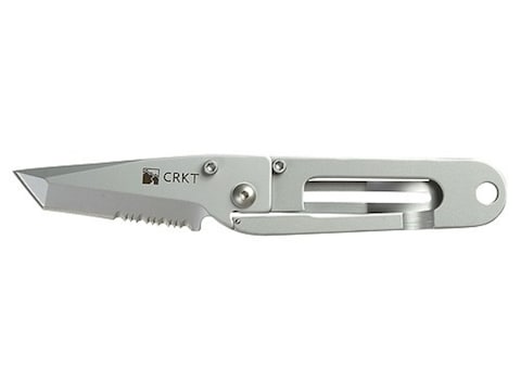 CRKT K.I.S.S. Folding Knife 2.25 420J2 Serrated SS Triple-Point Blade