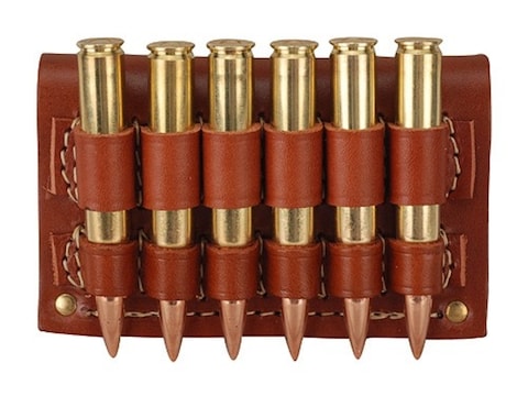 45-70.USA Leather Rifle Buttstock Cartridge Shell Holder For 30-30 30-06 308