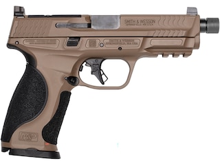 Smith & Wesson M&P9 M2.0 Semi Automatic Pistol 9mm Luger 4.625" Barrel 17+1-Round Flat Dark Earth Black image