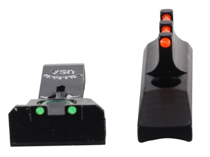 Williams Adjustable Fire Sight Set Browning Buckmark Aluminum Black Fiber Optic Red Front, Green Rear