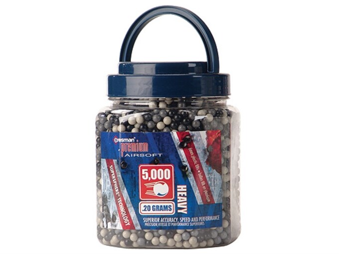 Crosman Airsoft BBs 6mm .20 Gram White Bottle of 5000