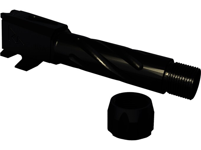 Rival Arms Barrel S&W M&P 9 Shield 9mm Luger 1/2"-28 Thread Spiral Fluted Stainless Steel Black- Blemished