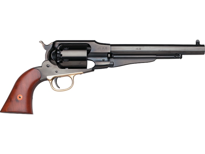 Uberti 1858 Remington New Model Navy Black Powder Revolver 36 Caliber 7-3/8" Barrel Steel Frame Blue
