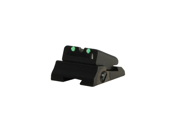 Williams Fire Sight Rear Sight Slide and Blade Replacement 1/4" Aluminum Black Fiber Optic Green