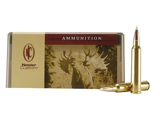 Nosler Custom Ammunition 300 Winchester Magnum 200 Grain AccuBond Spitzer Box of 20