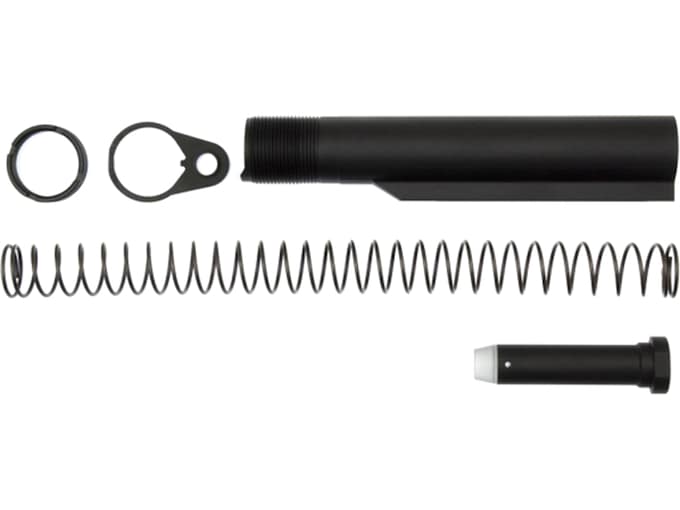 CMC Triggers Enhanced Receiver Extension Buffer Tube Assembly AR-15 Carbine Mil-Spec Diameter 6-Position Aluminum Black