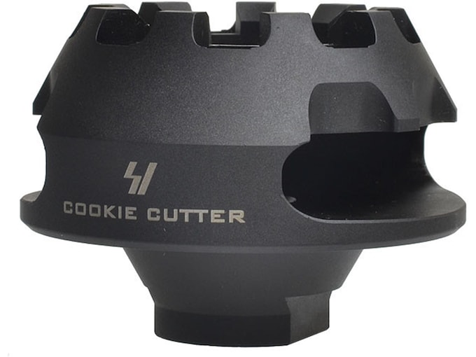 Strike Industries Cookie Cutter Compensator 1/2"-28 Thread 5.56mm Steel Matte