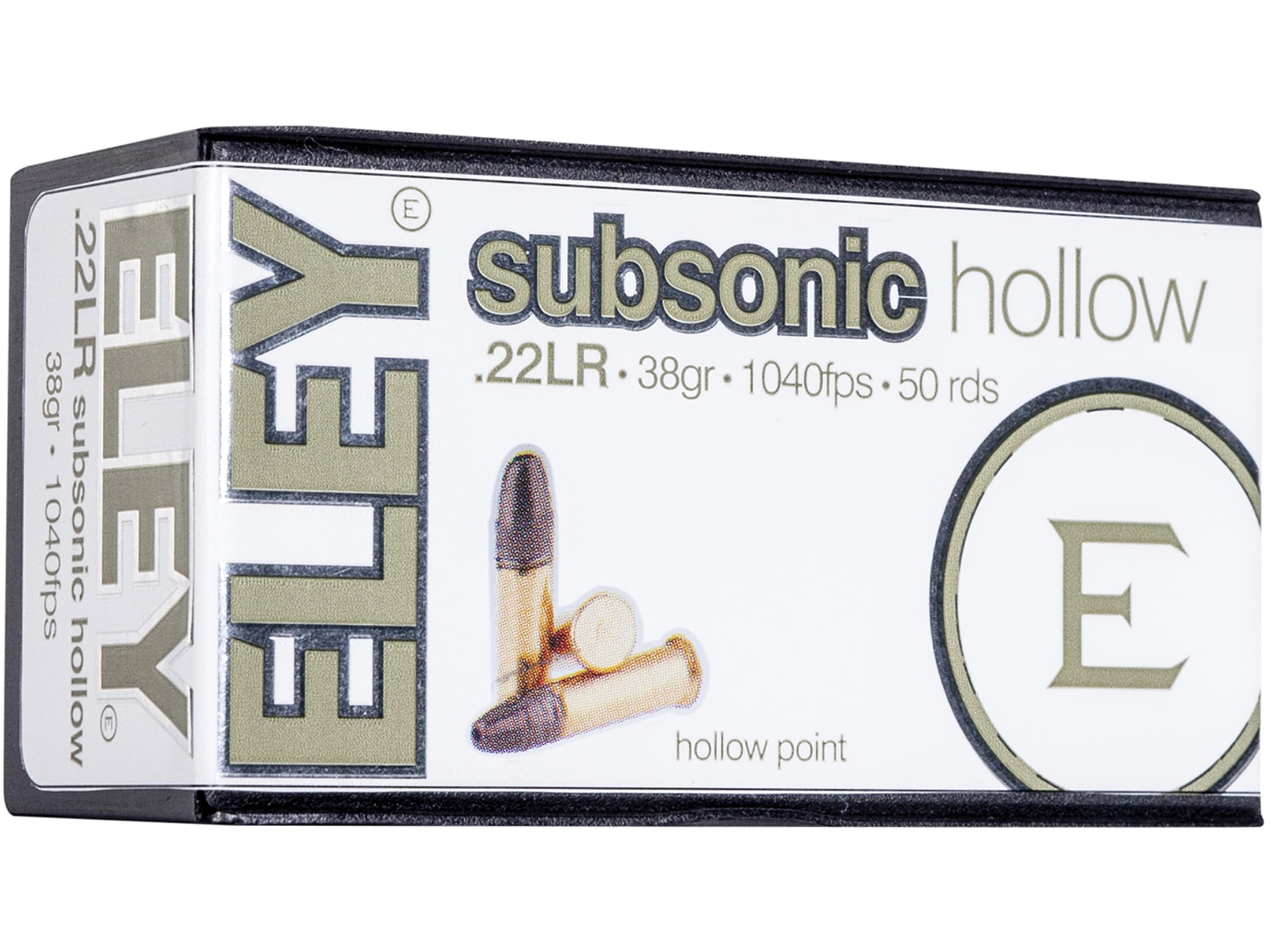 Eley Subsonic 22LR Ammo 38 Grain Lead Hollow Point Case of 5000 (100 Boxes of 50)