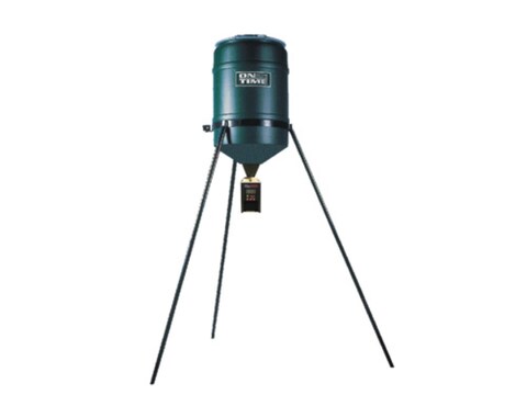 On Time Tomahawk Vl 30 Gallon Tripod Game Feeder Combo