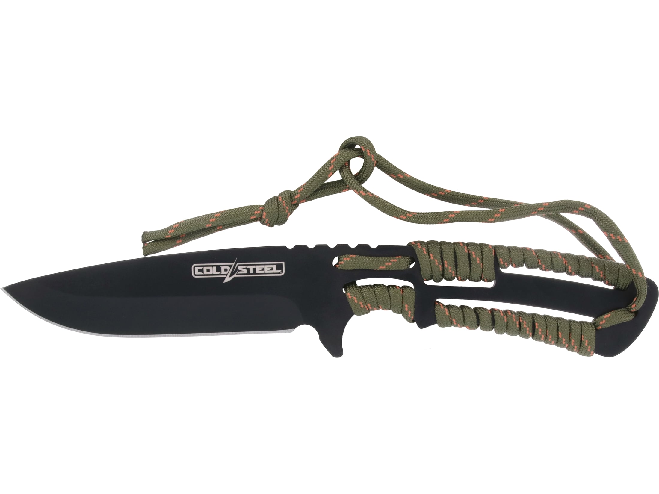 Cold Steel Paracord Wrapped Drop Point 8 Throwing Knife 420SS Steel