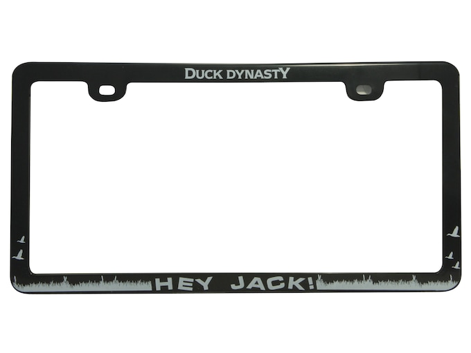 Duck Dynasty License Plate Frame Happy Happy Happy Black