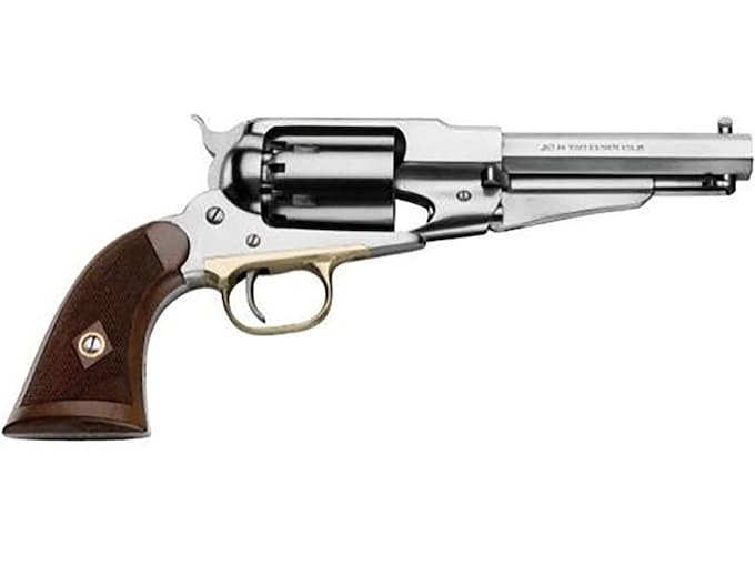 Pietta 1858 Remington Black Powder Revolver 44 Caliber 5.5" Barrel Stainless Steel Frame