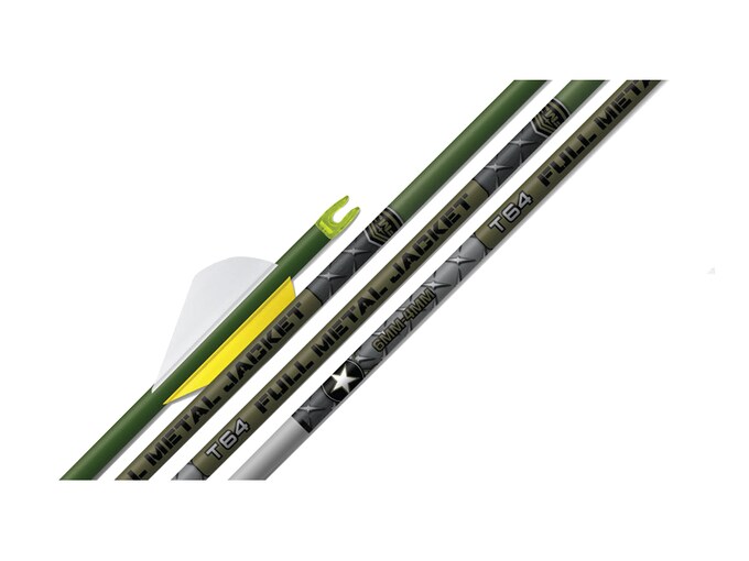 Easton T64 Full Metal Jacket Carbon and Aluminum Arrow Shaft Pack of 12