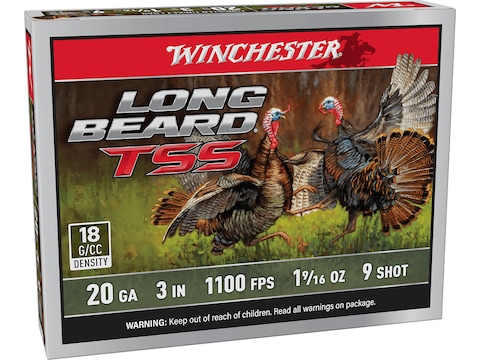 Winchester Long Beard TSS Turkey 20 Ga Ammo #9 Tungsten Shot