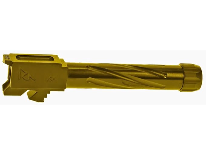 Rival Arms Barrel V1 Glock 19 Gen 3, 4 9mm Luger Spiral Fluted 1/2"-28 Thread Stainless Steel