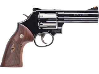 Smith & Wesson Model 586 Classic Revolver 357 Magnum 4" Barrel 6-Round Blued Wood image