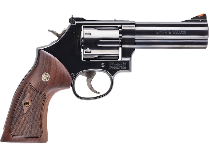 Smith & Wesson Model 586 Classic Revolver 357 Magnum 6-Round Blued Wood