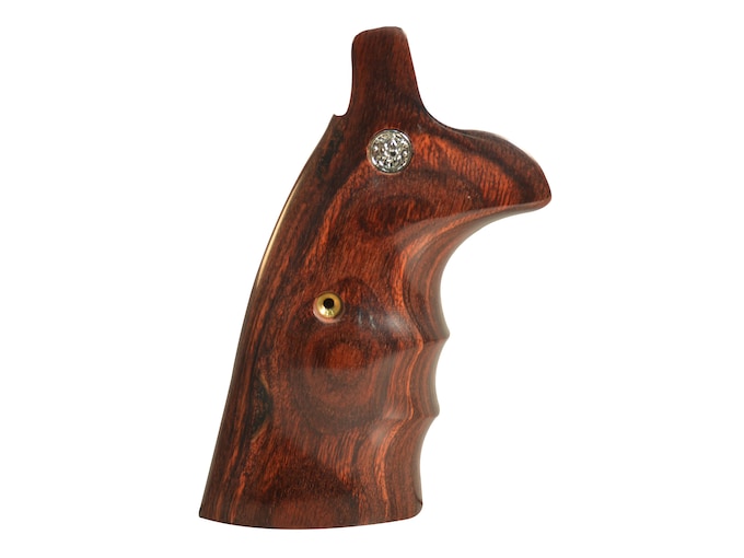 Smith & Wesson Factory Grips with Finger Grooves S&W N-Frame Square Butt Rosewood