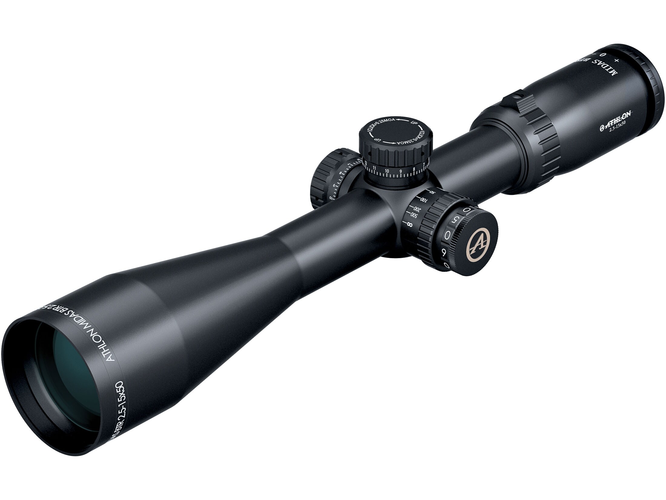 Athlon Optics Midas BTR Rifle Scope 30mm Tube 2.5 15x 50mm Side Focus