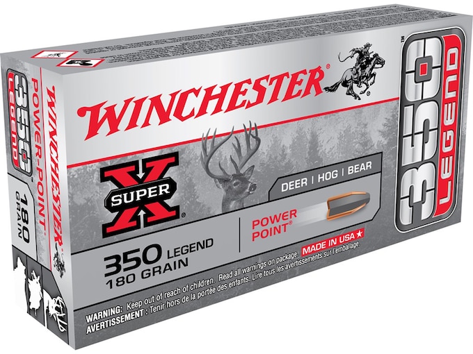 Winchester Super-X Ammo 350 Legend 180 Grain Power-Point Box of 20