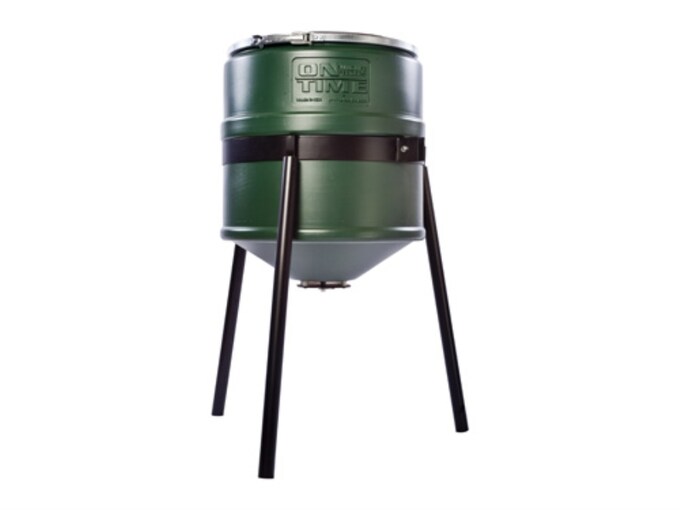 On Time Powder Keg 20 Gallon Tripod Game Feeder Combo