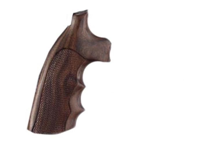 Hogue Fancy Hardwood Grips with Finger Grooves Colt Diamondback Checkered