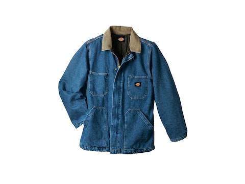 Denim Chore Coat, Front Zip