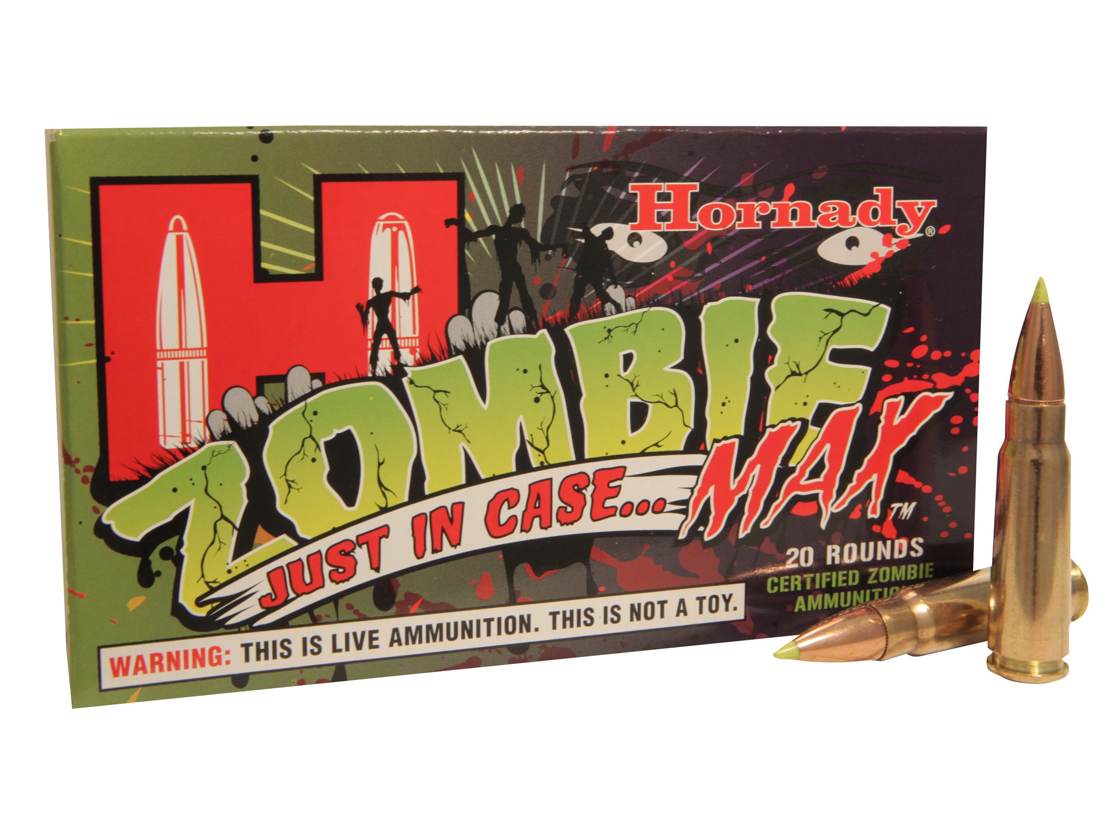 Hornady Zombie Max Ammo 7.62x39mm 123 Grain Z-Max Box of 20