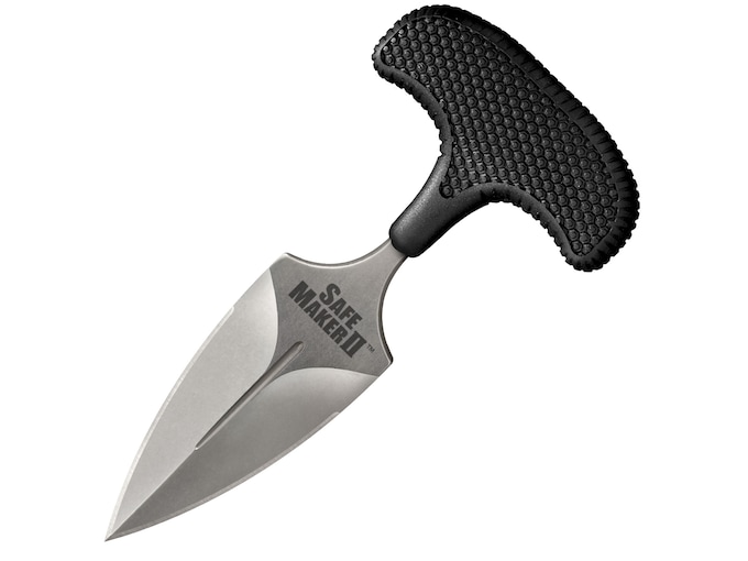 Cold Steel Safe Maker II Fixed Blade Knife 3.25 Spear Point AUS 8A Stainless Steel Blade Kray-Ex Handle Black