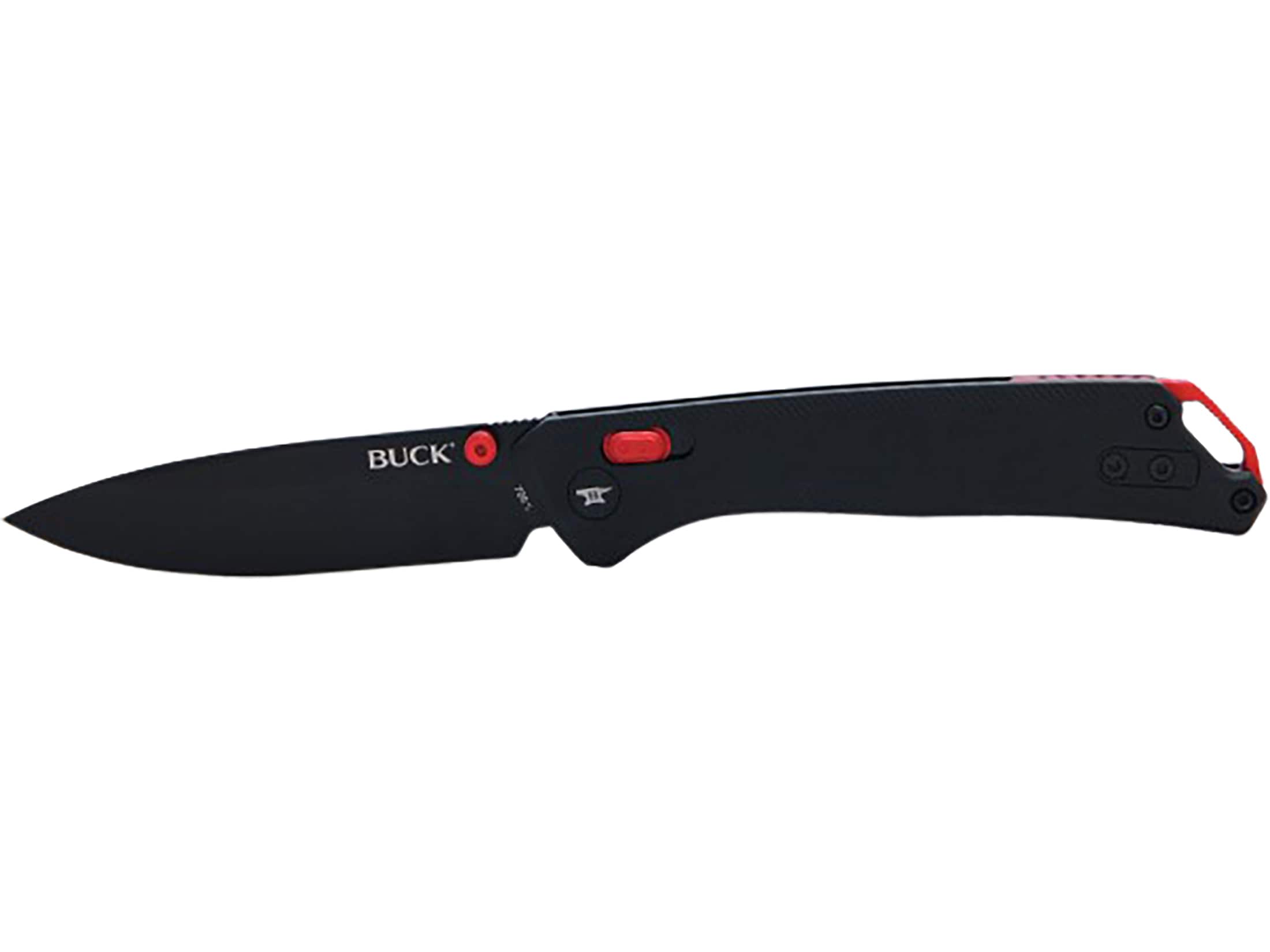 Buck Knives Nomad Pocket Knife 3.25 Drop Point D2 Black Blade Aluminum