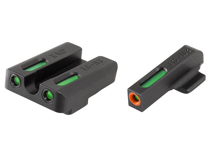 TRUGLO TFX Pro Sight Set Kahr Tritium / Fiber Optic Green with Orange Front Dot Outline