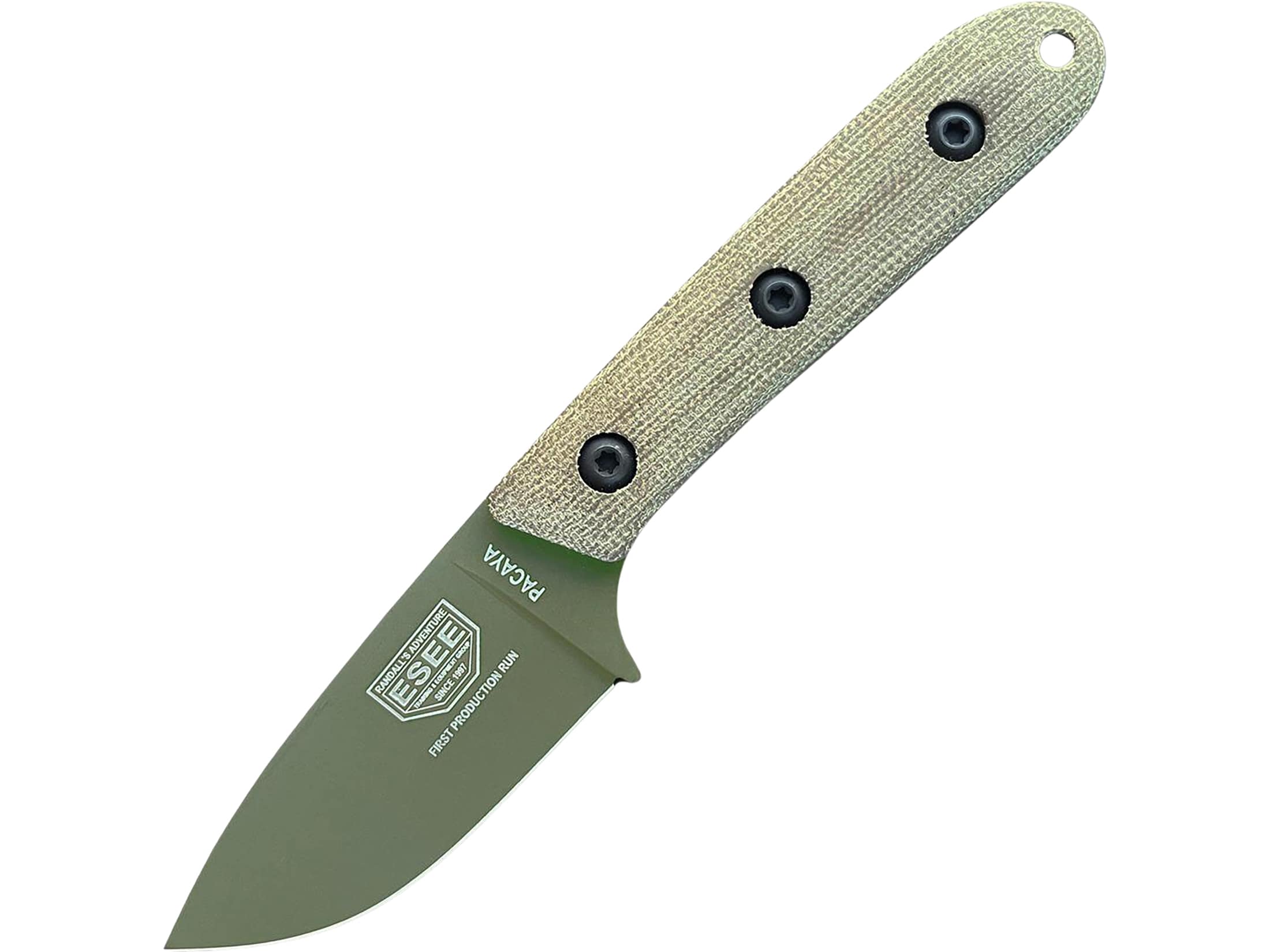 ESEE Knives Pacaya Fixed Blade Knife 3 Drop Point CPM-3V