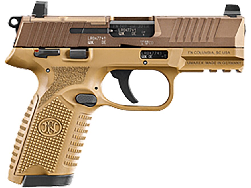 FN 502 MRD Semi-Auto Pistol 22 Long Rifle 4 Barrel 10-Round Flat Dark