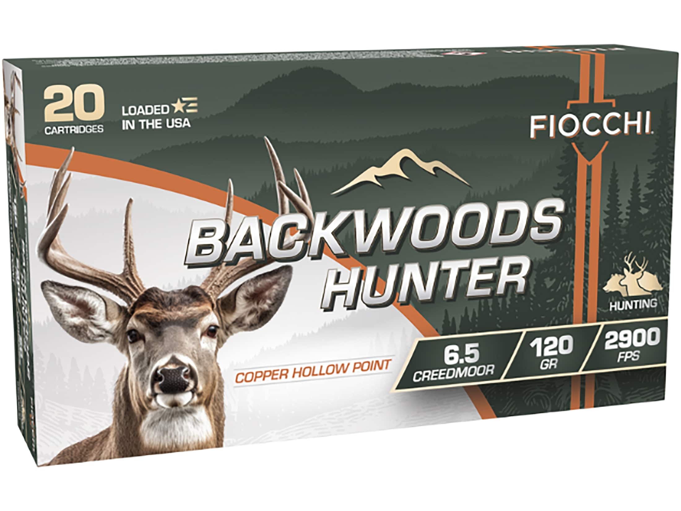 Fiocchi Backwoods Hunter Creedmoor Ammo 120 Grain Solid Hollow