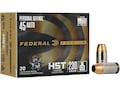 Federal Premium Personal Defense 45 ACP Ammo 230 Grain Federal HST Jacketed Hollow Point Box of 20
