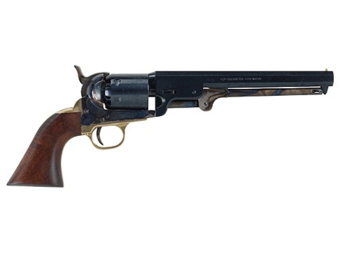 Pietta 1851 Navy Black Powder Revolver 36 Caliber 7.5" Barrel Steel Frame Blue