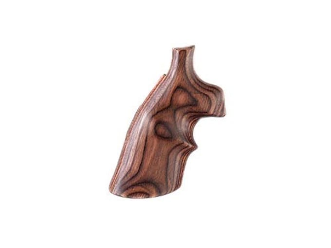 Hogue Fancy Hardwood Conversion Grips with Top Finger Groove S&W K, L-Frame Round to Square Butt