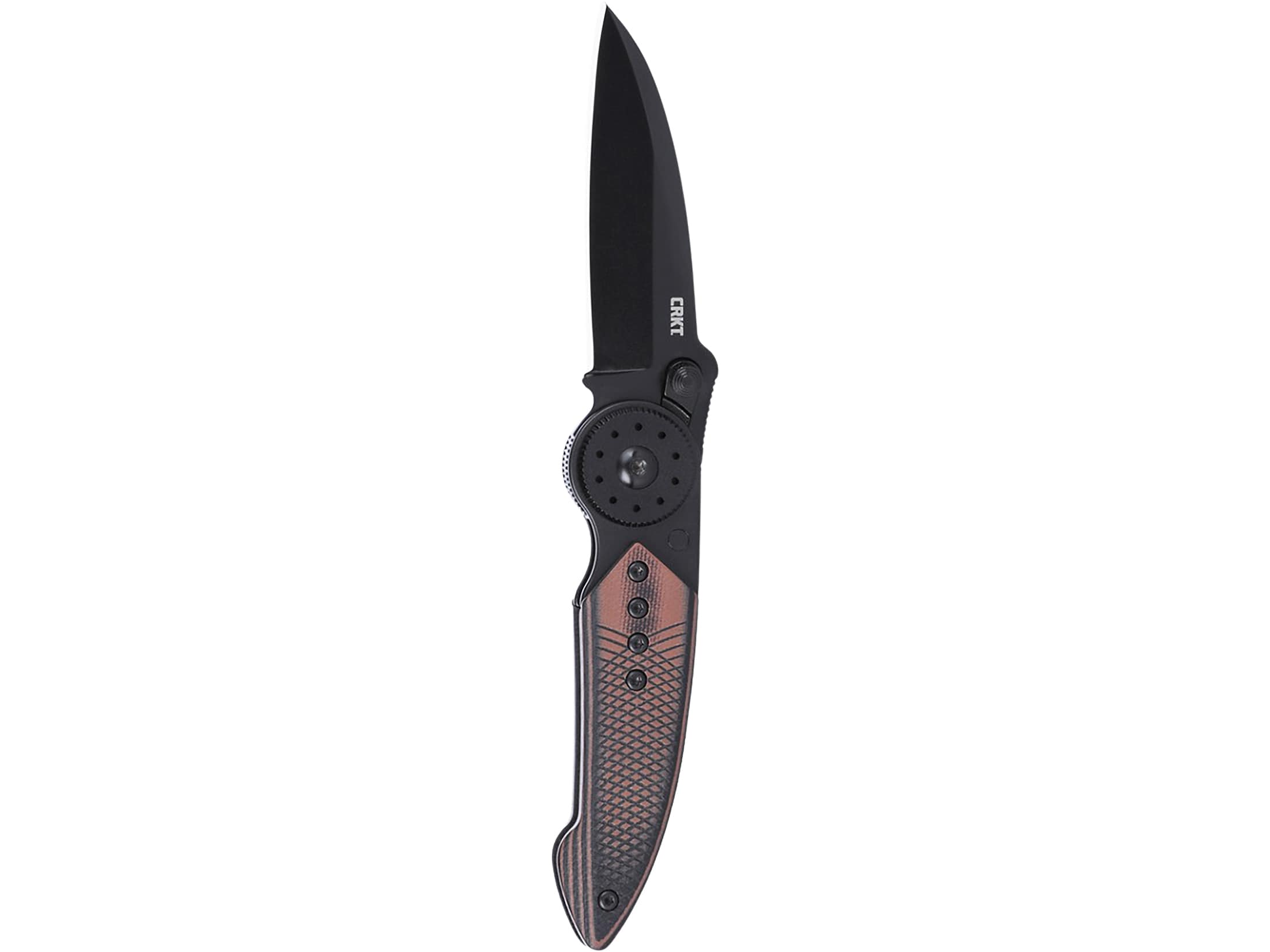 CRKT Walker Pocket Knife 2.93 Drop Point Sandvik 14C28N Black Titanium