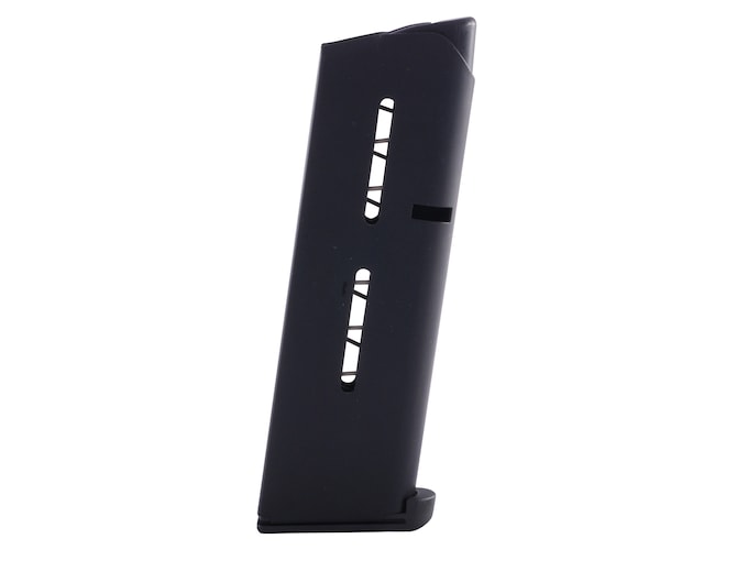 Wilson Combat Magazine 47 Series with Low Profile Steel Base Pad 1911 Officer 45 ACP 7-Round Black