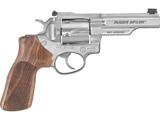 Ruger GP100 Match Champion Revolver 357 Magnum 4.2" Barrel 6-Round Stainless Hardwood Adjustable Rear Sight image