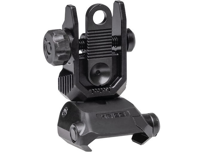 Kriss Low Profile Flip-Up Rear Sight AR-15 Steel Black