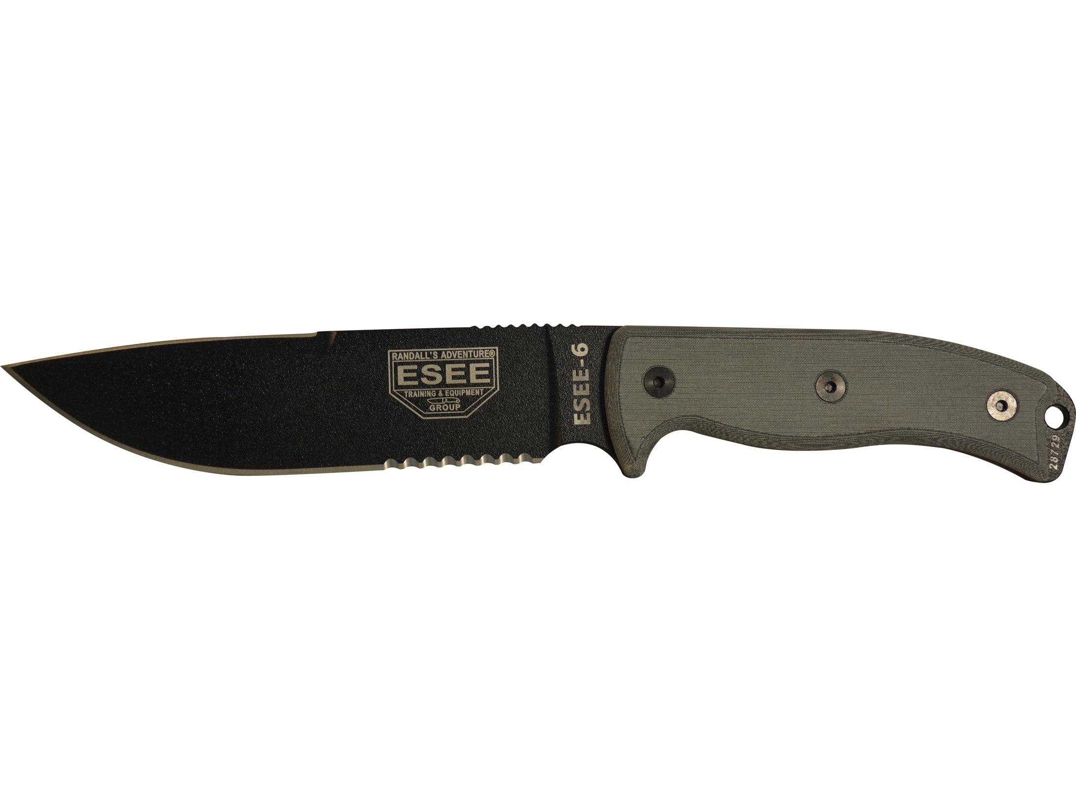ESEE Knives ESEE 6S Fixed Blade Knife 6.5 Partially Serrated Drop