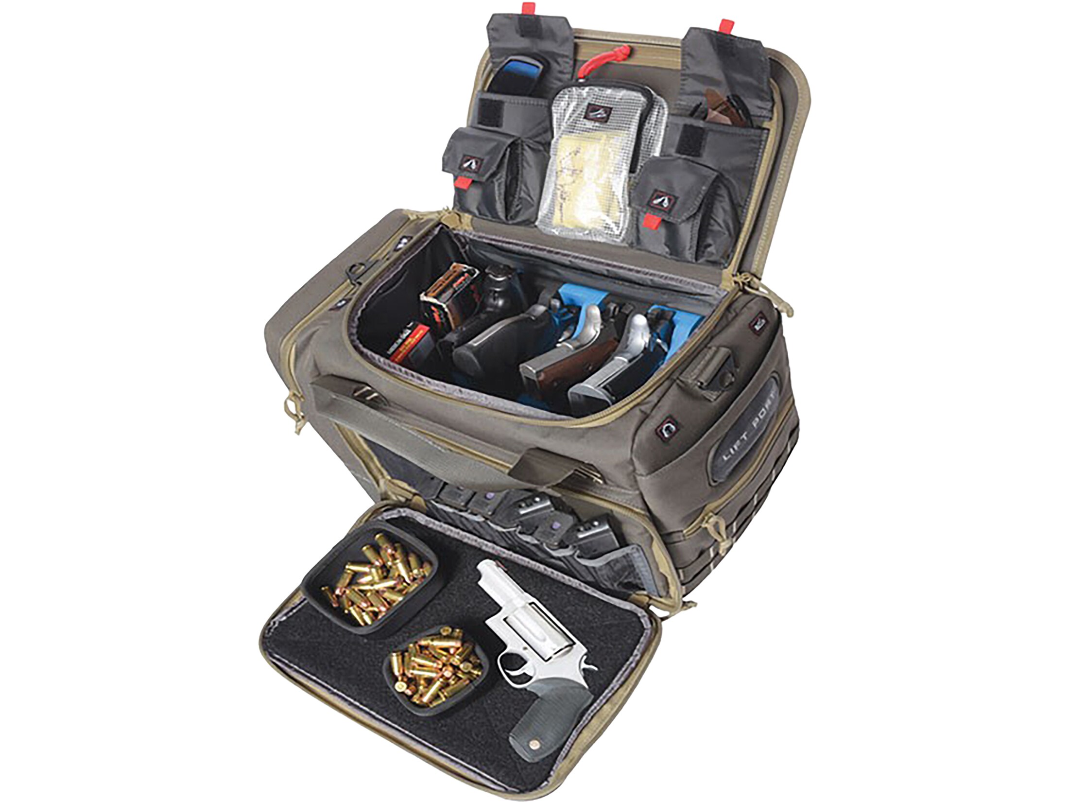 Benelli Ultra Range Bag – Large, Black/Red, 168DD PVC – Shooting Range Bag 94050