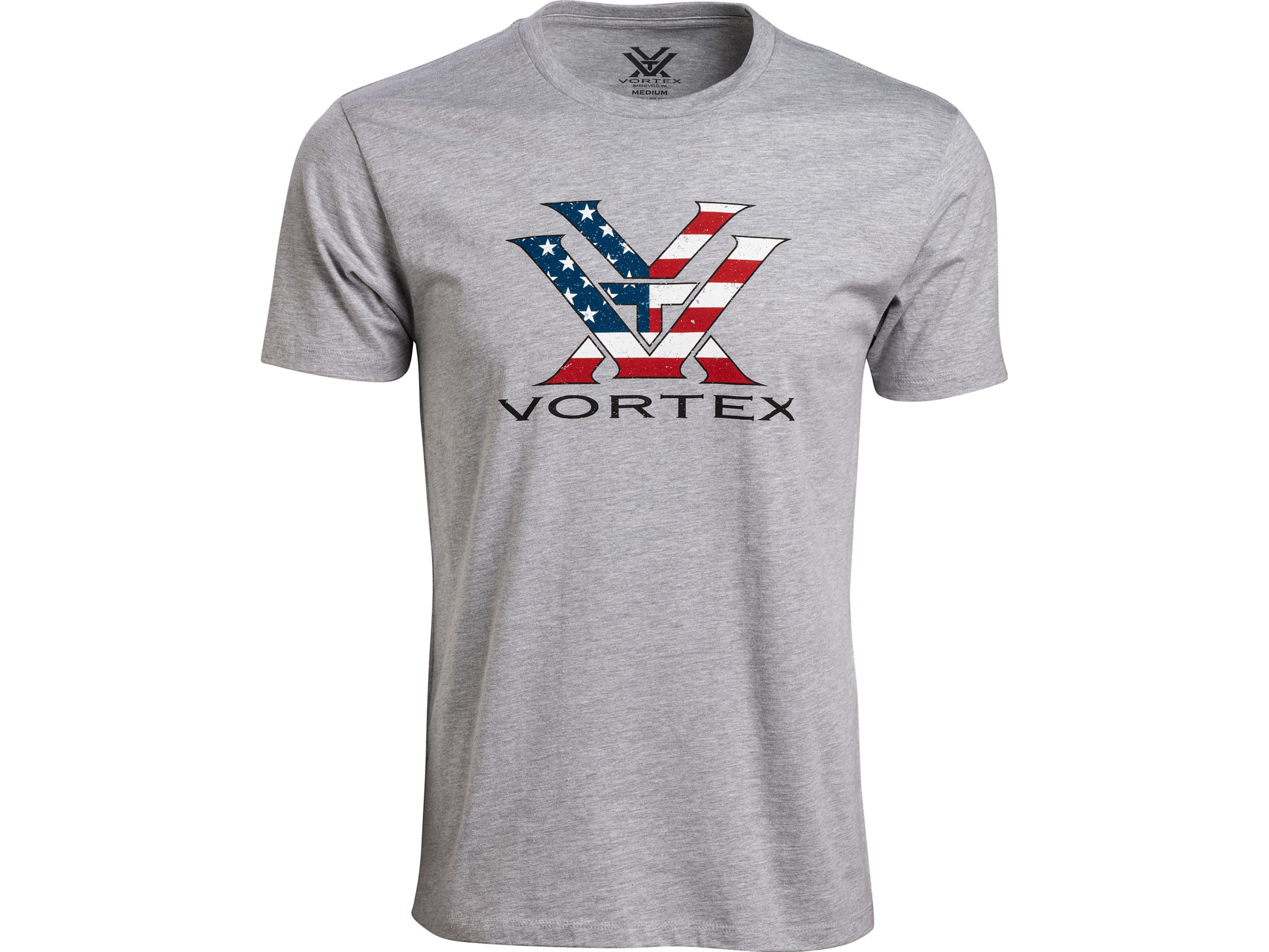 Vortex Optics Men’s Stars and Stripes Short Sleeve Crew Neck T Shirt
