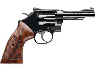 Smith & Wesson Model 48 Classic Revolver 22 Winchester Magnum Rimfire (WMR) 4" Barrel 6-Round Blued Wood image