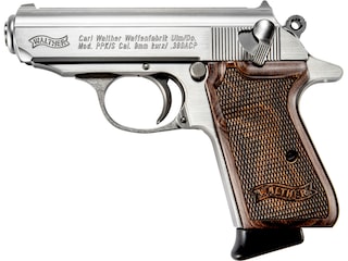 Walther PPK/S 380 ACP Semi-Automatic Pistol 3.30" Barrel 7-Round Stainless Walnut Grip image
