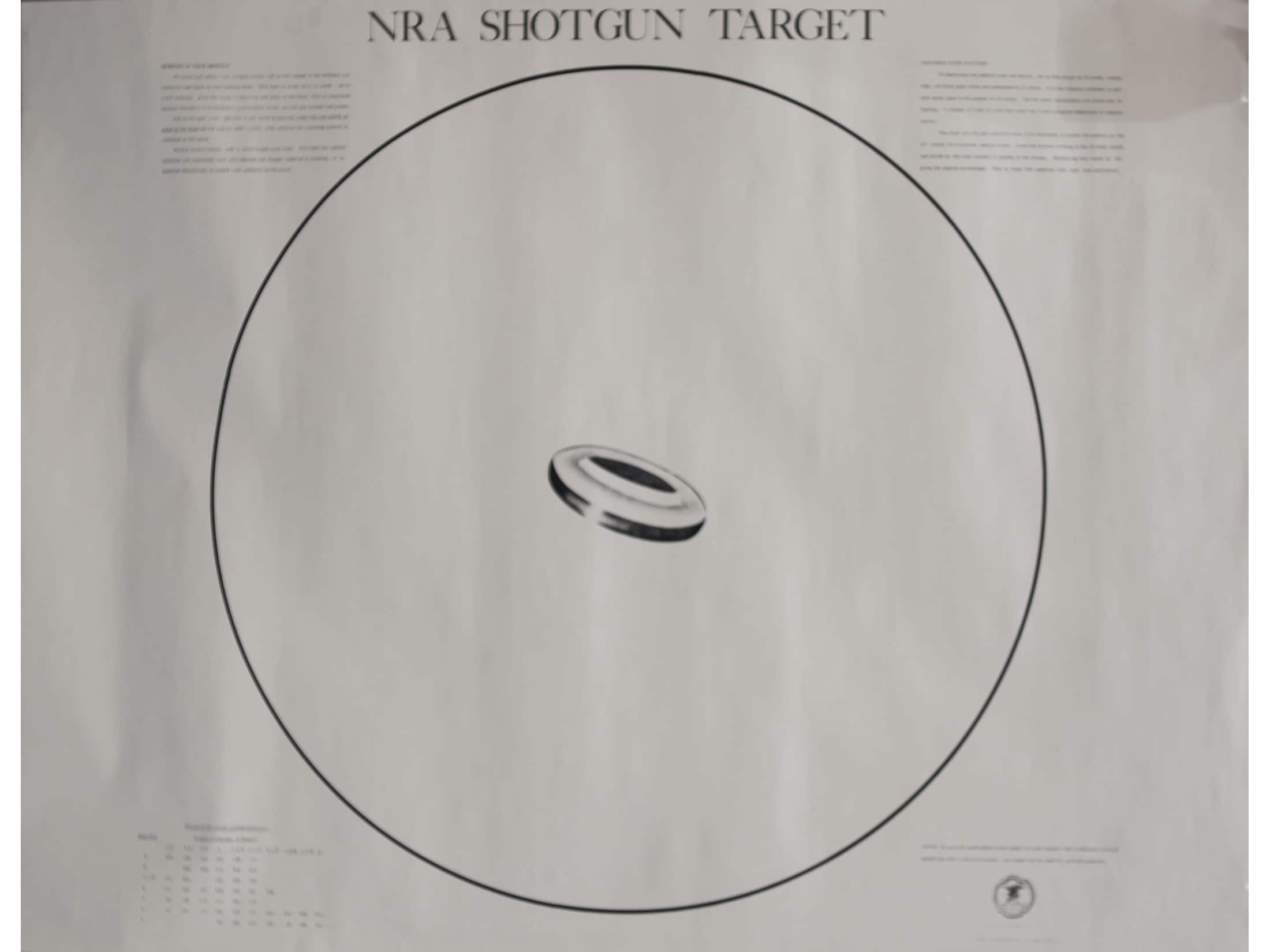 NRA Official Shotgun Patterning Targets ST-2 40 Yard Paper 10PK
